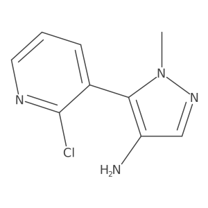 5-(2-chloropyridin-3-yl)-1-methyl-1H-pyrazol-4-amine结构式