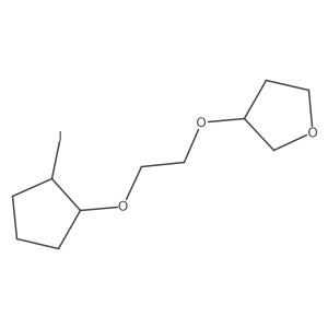 3-{2-[(2-Iodocyclopentyl)oxy]ethoxy}oxolane结构式