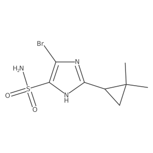4-bromo-2-(2,2-dimethylcyclopropyl)-1H-imidazole-5-sulfonamide Structure