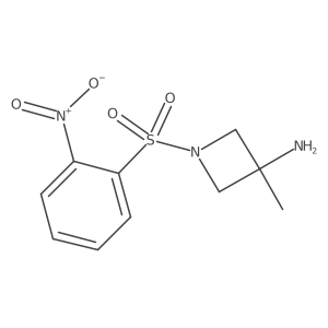 3-Methyl-1-(2-nitrobenzenesulfonyl)azetidin-3-amine结构式