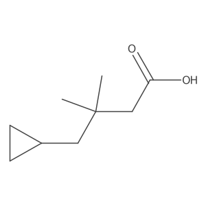 4-Cyclopropyl-3,3-dimethylbutanoic acid结构式