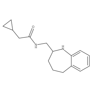 2-cyclopropyl-N-[(2,3,4,5-tetrahydro-1H-1-benzazepin-2-yl)methyl]acetamide Structure