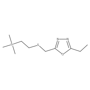 2-Ethyl-5-({[2-(trimethylsilyl)ethyl]sulfanyl}methyl)-1,3,4-oxadiazole结构式
