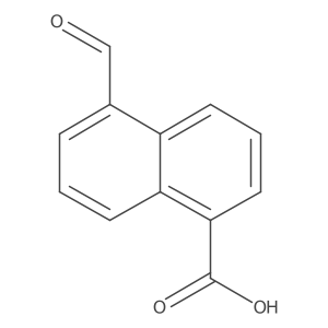 5-Formylnaphthalene-1-carboxylic acid结构式