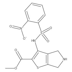 methyl 3-(2-nitrobenzenesulfonamido)-4H,5H,6H-thieno[2,3-c]pyrrole-2-carboxylate Structure