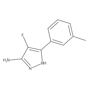 4-fluoro-3-(3-methylphenyl)-1H-pyrazol-5-amine Structure