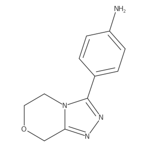 4-{5H,6H,8H-[1,2,4]triazolo[3,4-c][1,4]oxazin-3-yl}aniline Structure