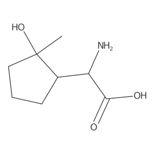 (2S)-2-amino-2-(2-hydroxy-2-methylcyclopentyl)acetic acid Structure