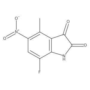 7-fluoro-4-methyl-5-nitro-2,3-dihydro-1H-indole-2,3-dione Structure