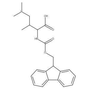 4-(dimethylamino)-2-({[(9H-fluoren-9-yl)methoxy]carbonyl}amino)-3-methylbutanoic acid Structure