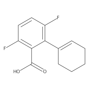 2-(Cyclohex-1-en-1-yl)-3,6-difluorobenzoic acid Structure