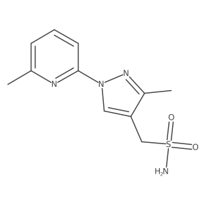 [3-methyl-1-(6-methylpyridin-2-yl)-1H-pyrazol-4-yl]methanesulfonamide Structure