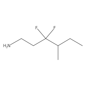 3,3-Difluoro-4-methylhexan-1-amine结构式