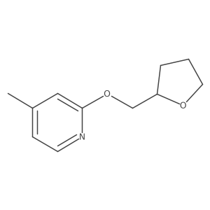 4-Methyl-2-[(oxolan-2-yl)methoxy]pyridine Structure