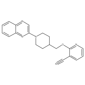 2-{[1-(Quinoxalin-2-yl)piperidin-4-yl]methoxy}pyridine-3-carbonitrile Structure