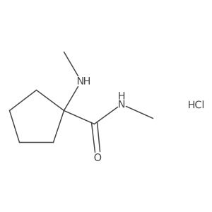 N-Methyl-1-(methylamino)cyclopentane-1-carboxamide hydrochloride Structure