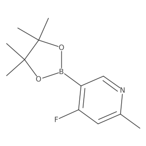 4-Fluoro-2-methyl-5-(4,4,5,5-tetramethyl-1,3,2-dioxaborolan-2-yl)pyridine Structure