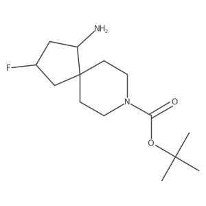 tert-butyl (2R,4S)-4-amino-2-fluoro-8-azaspiro[4.5]decane-8-carboxylate Structure