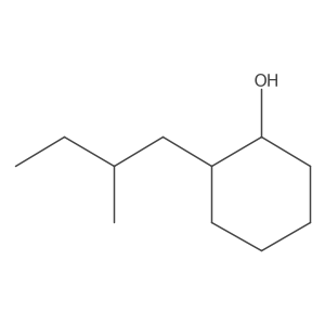 rac-(1R,2S)-2-(2-methylbutyl)cyclohexan-1-ol Structure