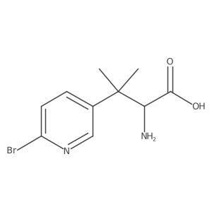 2-Amino-3-(6-bromopyridin-3-yl)-3-methylbutanoic acid Structure