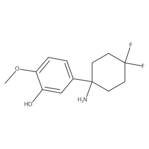 5-(1-Amino-4,4-difluorocyclohexyl)-2-methoxyphenol结构式