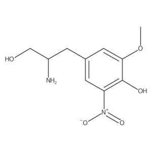 4-(2-Amino-3-hydroxypropyl)-2-methoxy-6-nitrophenol Structure