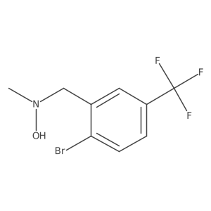 N-{[2-bromo-5-(trifluoromethyl)phenyl]methyl}-N-methylhydroxylamine结构式