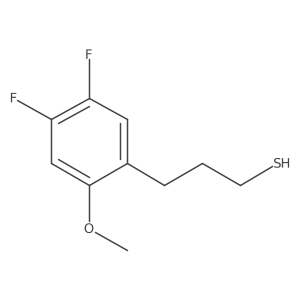 3-(4,5-Difluoro-2-methoxyphenyl)propane-1-thiol结构式