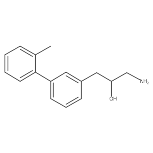 1-Amino-3-[3-(2-methylphenyl)phenyl]propan-2-ol结构式