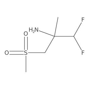 1,1-Difluoro-3-methanesulfonyl-2-methylpropan-2-amine Structure