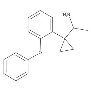 1-[1-(2-Phenoxyphenyl)cyclopropyl]ethan-1-amine Structure