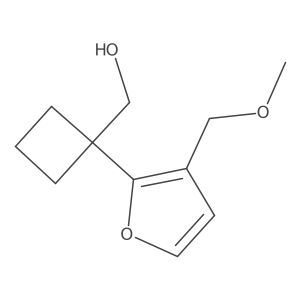 {1-[3-(Methoxymethyl)furan-2-yl]cyclobutyl}methanol结构式