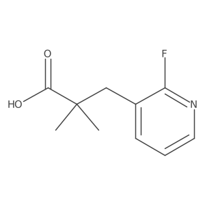 3-(2-Fluoropyridin-3-yl)-2,2-dimethylpropanoic acid Structure