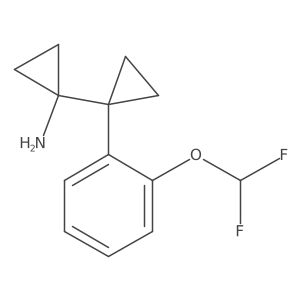 1-{1-[2-(Difluoromethoxy)phenyl]cyclopropyl}cyclopropan-1-amine Structure