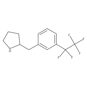 2-{[3-(Pentafluoroethyl)phenyl]methyl}pyrrolidine结构式