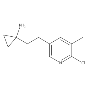 1-[2-(6-Chloro-5-methylpyridin-3-yl)ethyl]cyclopropan-1-amine Structure