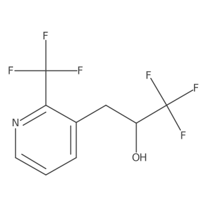1,1,1-Trifluoro-3-[2-(trifluoromethyl)pyridin-3-yl]propan-2-ol Structure