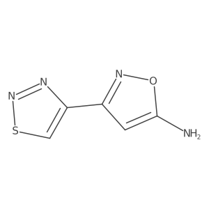 3-(1,2,3-Thiadiazol-4-yl)-1,2-oxazol-5-amine结构式