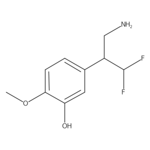 5-(3-Amino-1,1-difluoropropan-2-yl)-2-methoxyphenol结构式