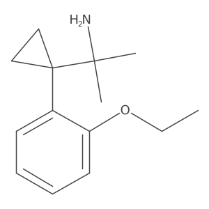 2-[1-(2-Ethoxyphenyl)cyclopropyl]propan-2-amine结构式