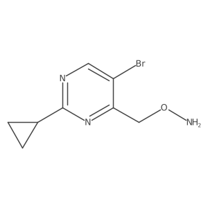 O-[(5-bromo-2-cyclopropylpyrimidin-4-yl)methyl]hydroxylamine Structure