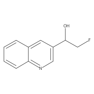 2-Fluoro-1-(quinolin-3-yl)ethan-1-ol Structure