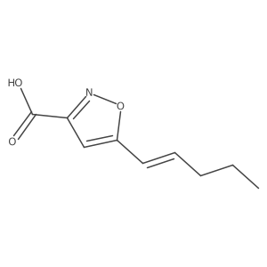5-(Pent-1-en-1-yl)-1,2-oxazole-3-carboxylic acid结构式
