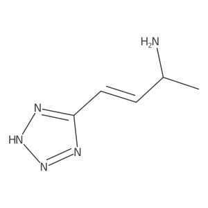 4-(1H-1,2,3,4-tetrazol-5-yl)but-3-en-2-amine结构式