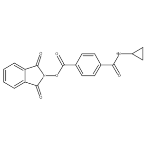 1,3-dioxo-2,3-dihydro-1H-isoindol-2-yl 4-(cyclopropylcarbamoyl)benzoate Structure
