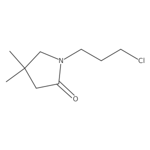 1-(3-Chloropropyl)-4,4-dimethylpyrrolidin-2-one结构式