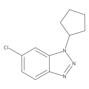 6-chloro-1-cyclopentyl-1H-1,2,3-benzotriazole结构式