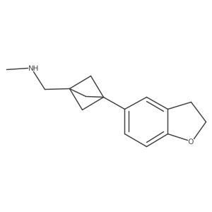 {[3-(2,3-Dihydro-1-benzofuran-5-yl)bicyclo[1.1.1]pentan-1-yl]methyl}(methyl)amine结构式