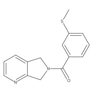 (3-(methylthio)phenyl)(5H-pyrrolo[3,4-b]pyridin-6(7H)-yl)methanone Structure