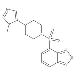 4-{[4-(1-methyl-1H-imidazol-5-yl)piperidin-1-yl]sulfonyl}-2,1,3-benzothiadiazole Structure